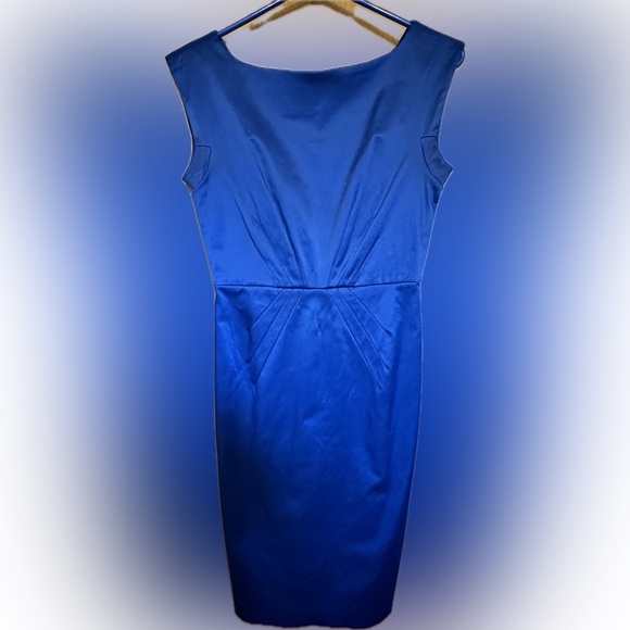 Blue satin Club Monaco dress 💙 - Picture 5 of 7